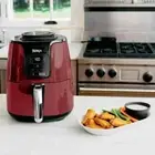 Ninja AF100 Air Fryer Crisps, Roasts, Reheats, & Dehydrate, for Quick RED, WHITE
