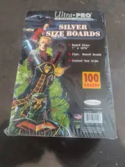 Ultra Pro Comic Series Silver Size Backing Boards 100 Count 7x10.5 24 Pt Board