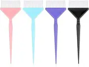 Yuanchu Hair Colour Brush, 4 Pieces Hair Dye Brush, Hairdresser Brush, Professional Hair Dyeing Set, DIY Highlights, Salon Tool Accessories, Colour Brush for Colouring Your Own Hair Hair Dye