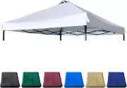 12x12 Canopy Replacement Top with Air Vent Silver Coated for 12X12 White