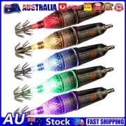 LED Squid Fishing Lure Double Hook LED Squid Hook Octopus Bait for Octopus Squid