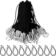 200 PCS Lanyard Phone Ring Strap for Mobile Lariat Lanyard Cell Phone Split Ring Strap for Cellphone USB Drive Keychain DIY