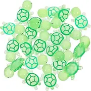 BCOATH 20pcs Luminous Turtle Figurines Adorable Miniature Animal Ornaments for and Office Decor Cute Turtles Enhance Aesthetic Appeal