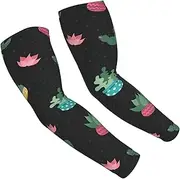 [FSCEV] Cactus.. Sun Protection Arm Sleeves Outdoor Essentials Cooling Compression Golf Hiking Cycling