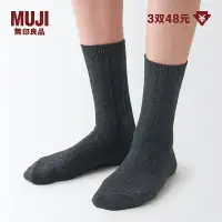 在飛比找Yahoo!奇摩拍賣優惠-無印良品 MUJI 女式 合腳直角 纜繩襪 襪子 女襪超夯 