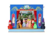 PUPPET THEATRE - 12 puppets, 6 stages, original handmade from CZECH REPUBLIC