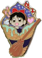 [Generic] Anime Kiki Ice Cream Studio Ghibli Enamel Pin, Iron, no gemstone