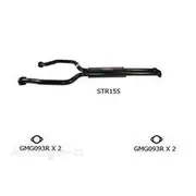 Redback Sports Pipes to suit Holden Commodore VZ Crewman, 1 Tonner V6 - STR155