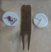 Copper/brass golf divot tool lot+ Ball Marker