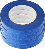 CTIRCHIU 4Rolls Auto Masking Tape Low Tack Adhesive for DIY Paint Projects No Residue for Automotive Masking Reliable Performance Visibility