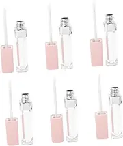 Healvian 6pcs Lip Gloss Empty Tube Lip Gloss Clear Make up for Face Eyeline Empty Bottle Lash Mascara Empty Bottle Tube Mascara Tube Clear Lipglosses Eyeliner Container Abs Pink