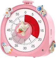 Visual Timer Analog Classroom Timer for Student Homeschool Supplies Teaching Pink