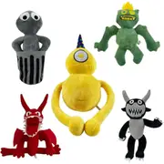5PCS Rainbow Friends Plush Toys - Horror Game Stuffed Dolls for Party Favors