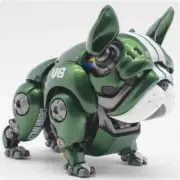 New Transformation Mechanical Bulldog Green Robot Dog Action Figures Toys