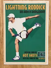 Vintage 2004 Andy Roddick US Open American Express AMEX Tennis Postcard RARE