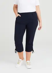 [Virtuelle] Taking Shape Castaway Cargo 3 / 4 Pant Size 16 in Navy, Castaway & Viscose - Plus Size Women's Bottoms Navy