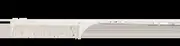 JRL Pin Tail Comb 8.8" - White