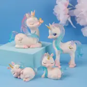 Reusable Unicorn Cake Decoration Kit - Cake Toppers - Resin Tabletop Figurines