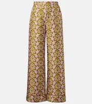 [La DoubleJ] La DoubleJ Floral silk twill pijama pants UK 4 multicoloured