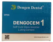 Dengocem 1 Dental Cement For Fixing Loose Caps Crowns Bridges Powder & Liquid