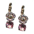 Mariana Earrings Lovely Vintage Rose & Lt Rose Austrian Crystals My Treasures...