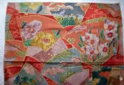 Krupnick Bros. Vintage Cotton Rayon Fabric Swatch & Samples Orient Express