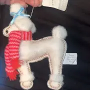 2023 TARGET WONDERSHOP FELT POODLE DOG In scarf NWT