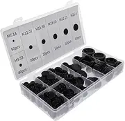 TOPPERFUN Soft Rubber Grommets Kit 170pcs Assortment for Cables Wire Protection Electrical Wiring Grommets -through Design