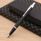 Parker Im Ballpoint Pen Bright Black Gold Clip with 0.7mm Refills Ink Blue Black