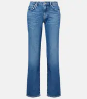 [7 For All Mankind] 7 For All Mankind Calie mid-rise straight jeans UK 14 blue