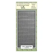 Lisa Horton Crafts Embossing Folder-Rustic Hessian (Pack of 1)