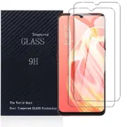 [2 PACK] Oppo A91 Full Coverage Tempered Glass Screen Protector Guard (Clear) - Case Friendly