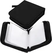 2pcs 40 Mini CD Package CD Holder Case Disc Holder Case CD Storage Cases Zipper CD Case Disc Bag Media Case Album Case Car DVD Binder CD Storage Bag CD DVD Storage Binder DVD Bag