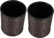 HOOTNEE Innovative Egyptian Pattern Dice Cup Set Stylish Dice Storage Container for Gaming
