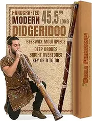 Hand-fired Modern Didgeridoo - Beeswax Mouthpiece - Easy Player!