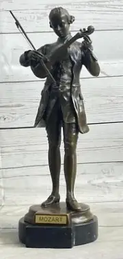 Wolfgang Amadeus Mozart Classical Musician Bronze Statue Sculpture Figure Art