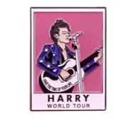HARRY STYLES WORLD TOUR ENAMEL PIN - FREE AU POST - AU STOCK