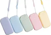 5 Pack Slim Spray Bottles Perfume Atomizer with String Refillable Empty Alcohol Hand Sanitizer Bottle Travel Portable Card Phone Design 30ML Makeup Toner Air Freshener Water Moisturizer
