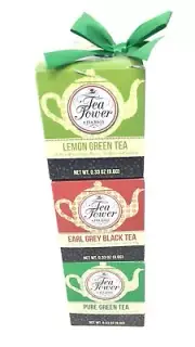 Tea Tower Lemon Green Earl Grey Black & Pure Green Tea Gift Pack