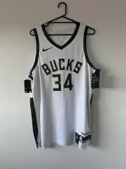 Giannis Antetokounmpo NBA Jersey AUTHENTIC Milwaukee Bucks #34 Nike XL