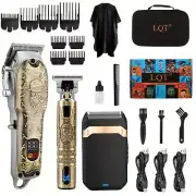 Hair Clippers Set for Men, Hair Clipper Trimmer with LED Display, Professiona...