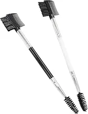 2PCS Dog Tear Stain Remover Comb, Double-Head Dog Eye Brush Cleaning Grooming Tool for Small Dogs and Cats (Black and White, One size)