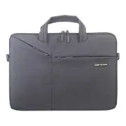 Polyester Waterproof Laptop Bag Handbag For 15.4 Inch Laptops With Trunk Trolley Strap (Black)