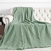 MEETSKY Sofa Covers for 3 Cushion Couch Sectional Slipcovers - Thick Soft Throws Cover Blankets for Most Shape Sofas in Living Room (XX-Large: 91" x 134", Sage)
