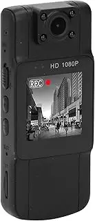 2K HD Body Worn Camera, Small Wearable Camera with 180 Degree Rotating Lens, Handheld Video Recorder with Back Clip for Travel Security (64G)