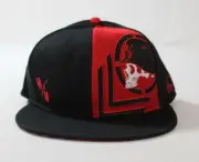 Metal Mulisha Men's Zoned Flex Snapback Hat CD4 Black/Red One Size NWT