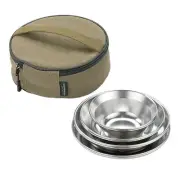 Versatile Camping Bowl Plate Pan Tableware Set for Various Ingredients
