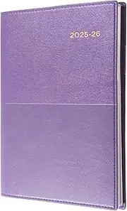 Collins Vanessa - A5 Week to View Financial Year 2025-2026 Diary/Planner - Purple