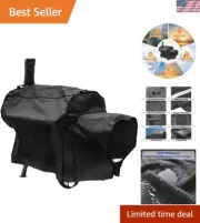 Breathable Vent Grill Cover with Durable Stitching for Longhorn Offset Smoker