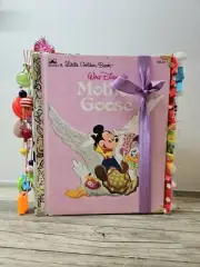 A Little Golden Book Junk Journal Disney Mickey & Friends Handmade